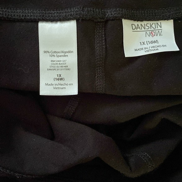 DANSKIN NOW 1X (16W) ANKLE LEGGINGS - Picture 2 of 3